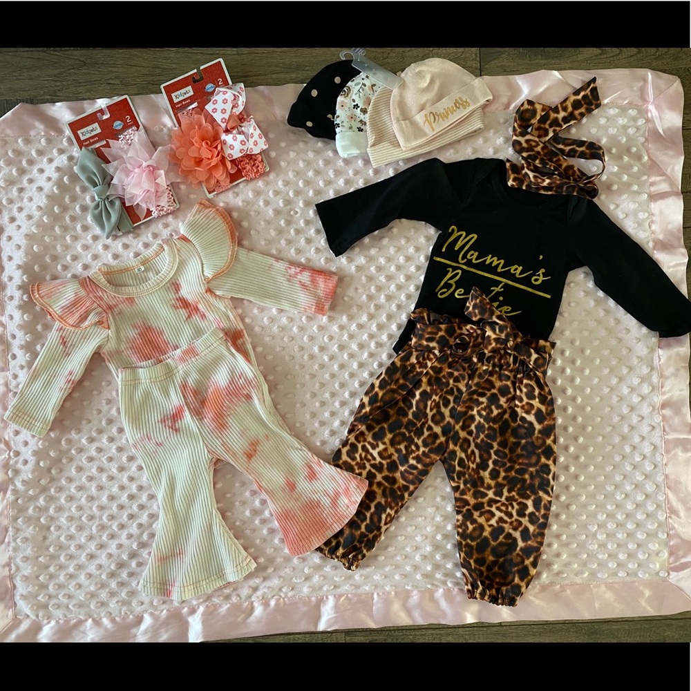 0-3 month baby girl gift set